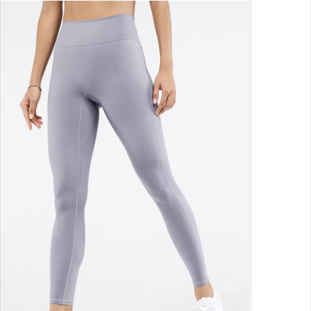 M Trinity High-waisted Pocket Legging-Grey Violet